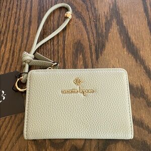 NWT Nanette Lepore Iryne wristlet in Clary Sage